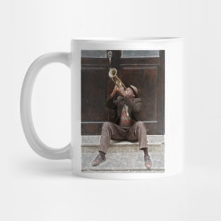 Trumpeter in Havana in Cuba Mug